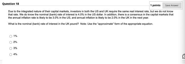  Question 18 1 points Save Answer Due to the integrated nature