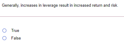 because shareholder returns will be higher with leverage than with no leverage.