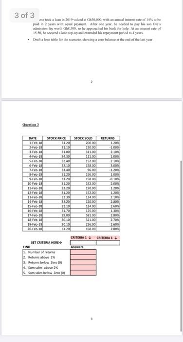 with your student ID number Question 1 Pass/Fail Test The Financial Modeling