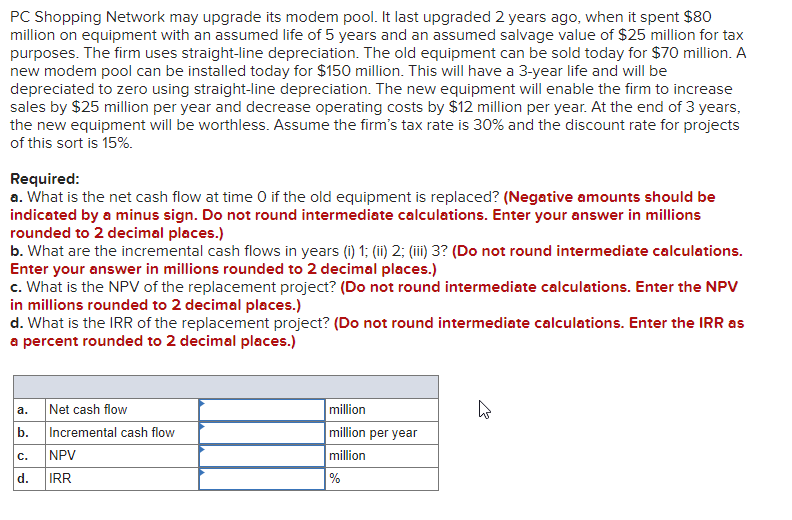 PC Shopping Network may upgrade its modem pool. It last upgraded