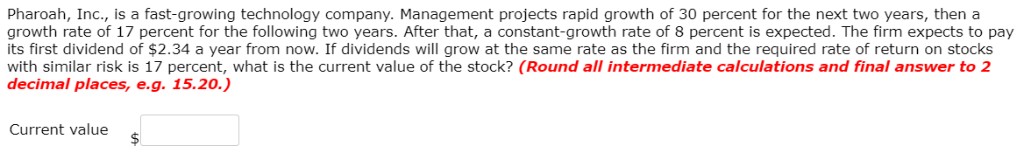 If the required rate of return is 12.0 percent, what is the