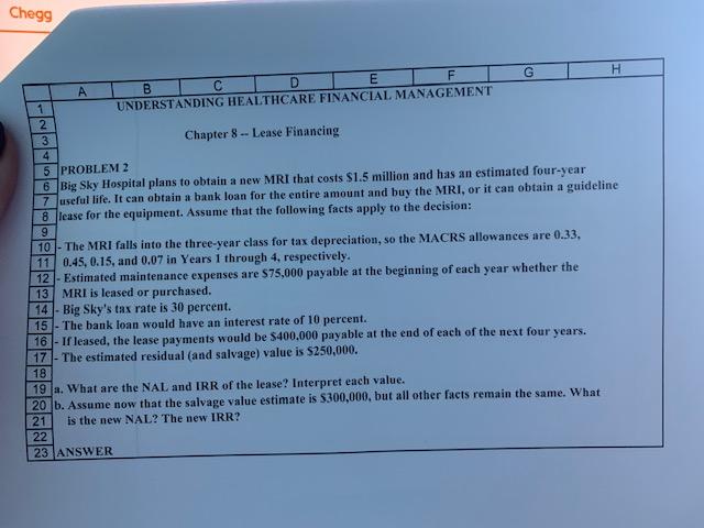  Chegg B C D E I F G H 1 UNDERSTANDING