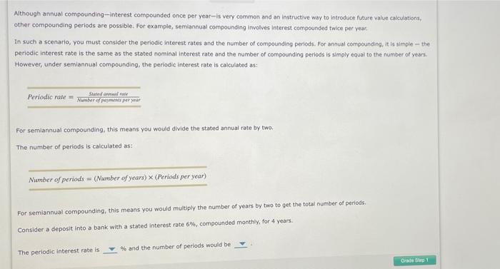  Although annual compounding-interest compounded once per year is very common and