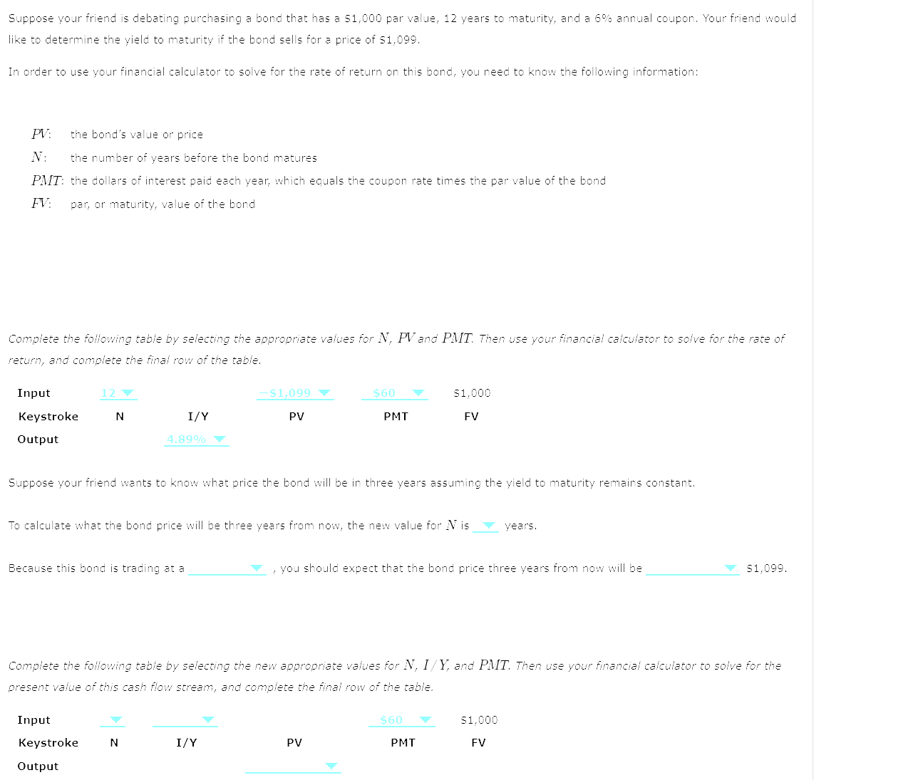 offered a 14 -year, 8% annual coupon, $1,000 par value bond at