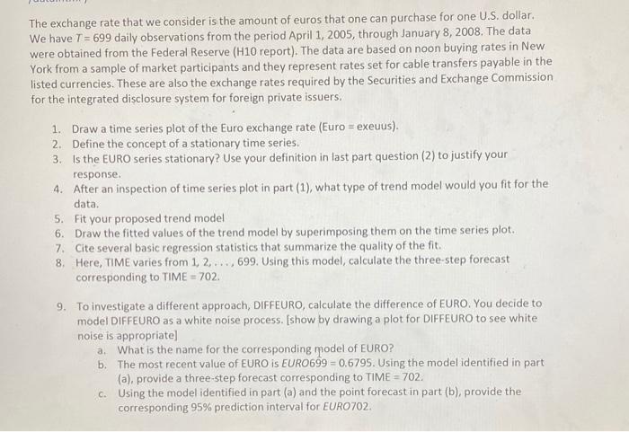  Question 9 please, data can be found at Regression modelling with