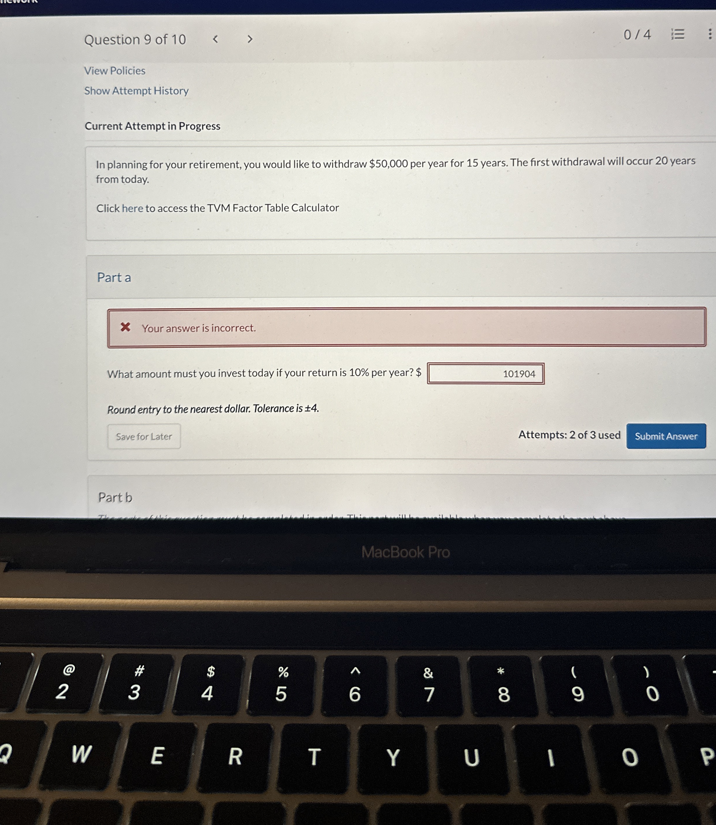  Show Attempt History Current Attempt in Progress In planning for your
