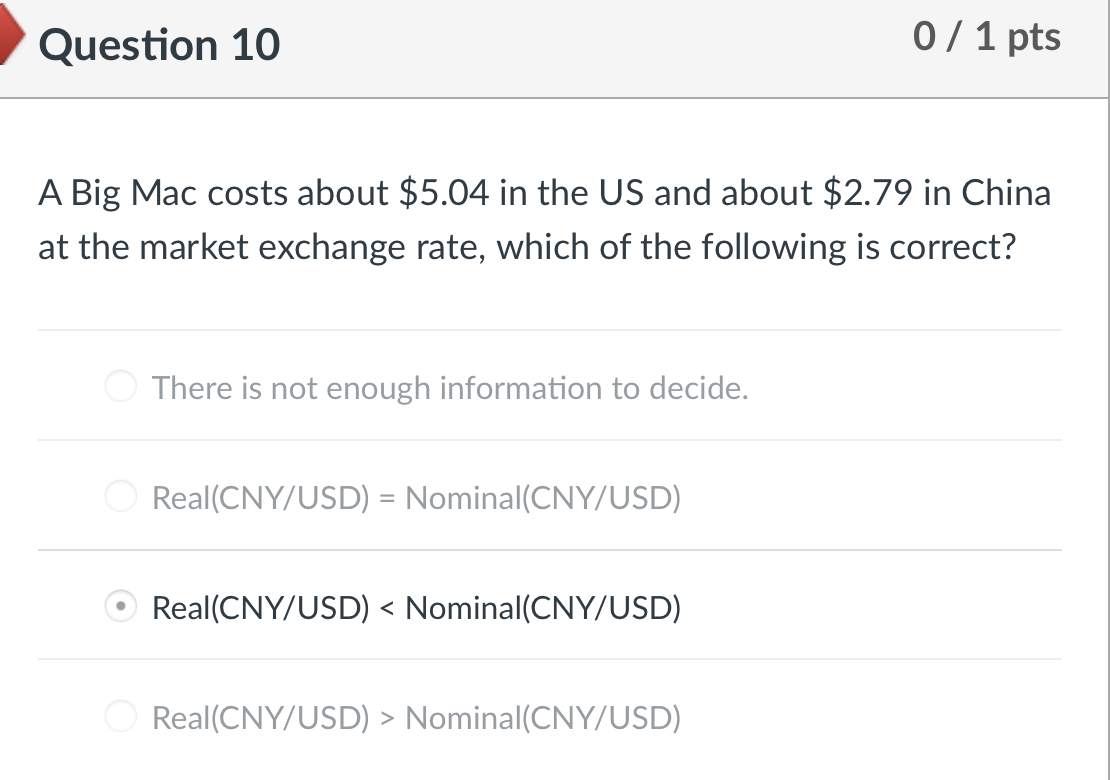 ANSWER ALL OR THUMBS DOWN Question 10 0 / 1 pts A
