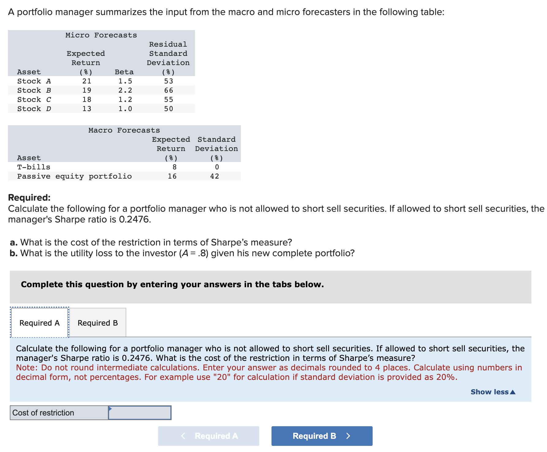  A portfolio manager summarizes the input from the macro and micro