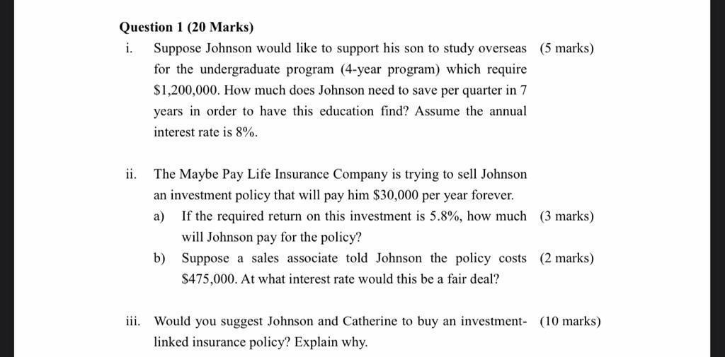 iii ), answer all please, thanks. Case 1 (50 marks) The Assessment