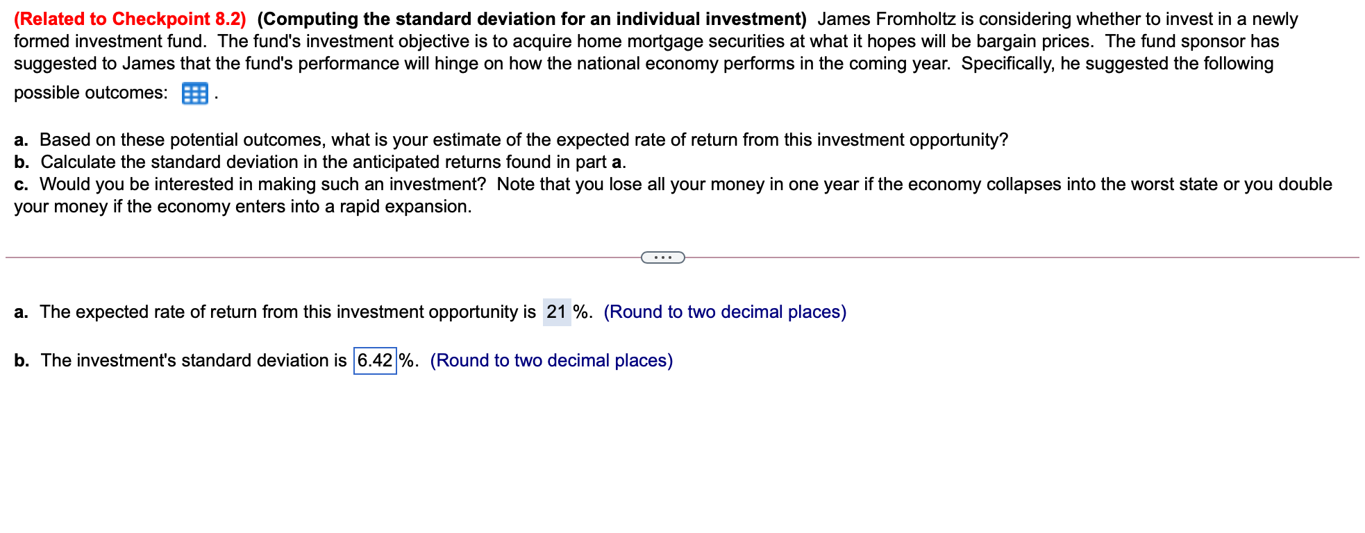  (Related to Checkpoint 8.2) (Computing the standard deviation for an individual