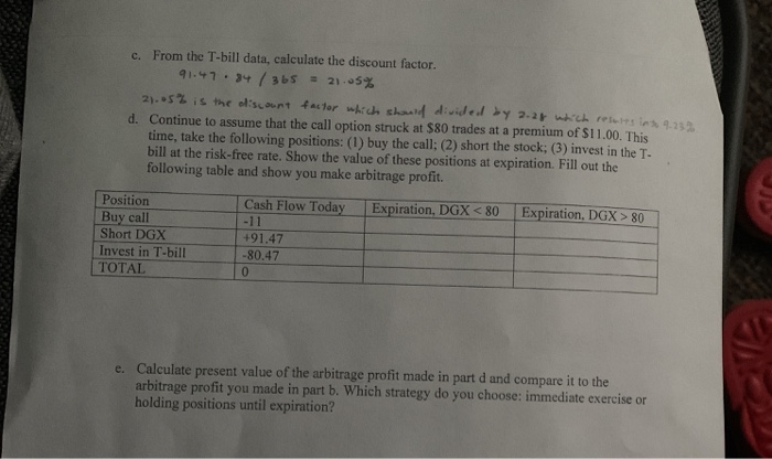 84 Options on DGX: expire January 18, 2019 70 0.35 0.55 80