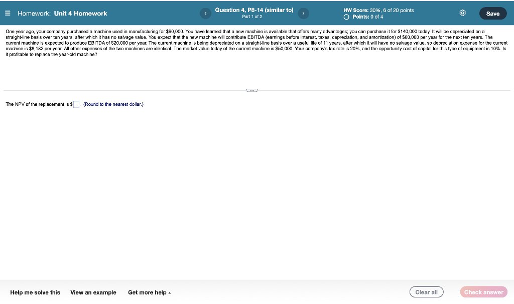 MBA615 - Please Help = Homework: Unit 4 Homework Question 4, P8-14