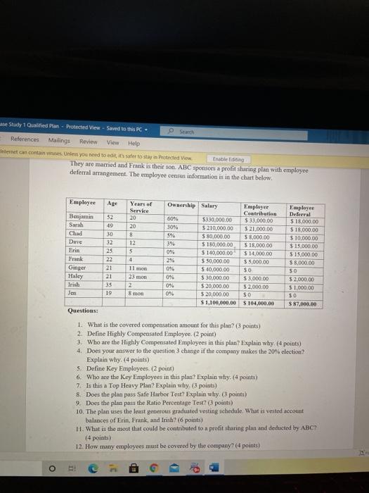  use 2020 as year e Study 1 Qualified Plan Protected View