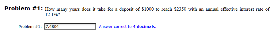  Only need help with problem 2 and the problem 1 answer