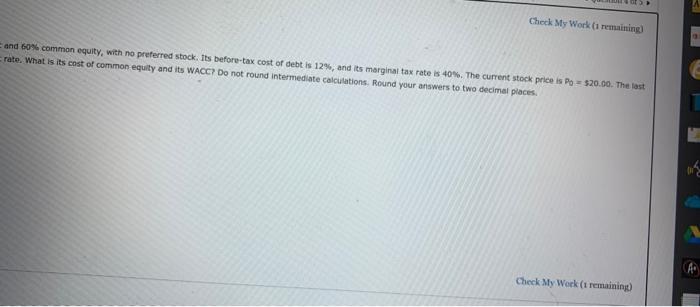 of $2.50 a share at the end of the year (D =