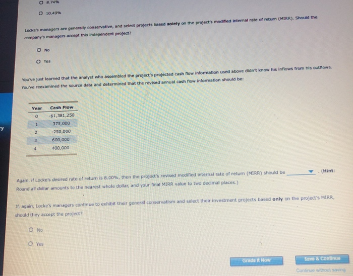 return (TRR) of Project Omicron is 14.60%, but he can't recall how