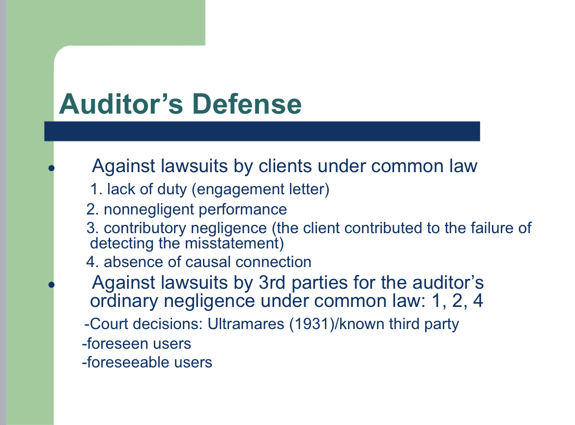 AUDITING AND ASSURANCE SERVICES - QUESTION 7 - PLEASE AND THANK YOU!