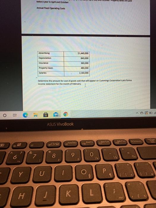 Type of Monthly Sales $1,200,000 Cash Sales 20% 1,300,000 Credit Sales February