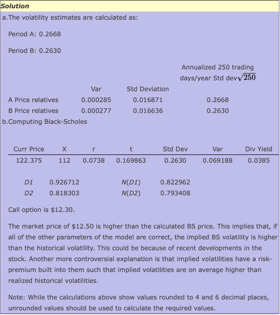BOX. Please show in excel how to get answers mentioned in the