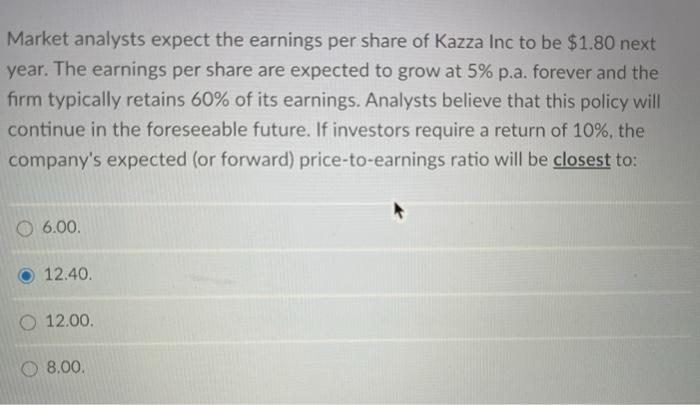 to $3.00 per share. Before this announcement, the company's dividends were expected
