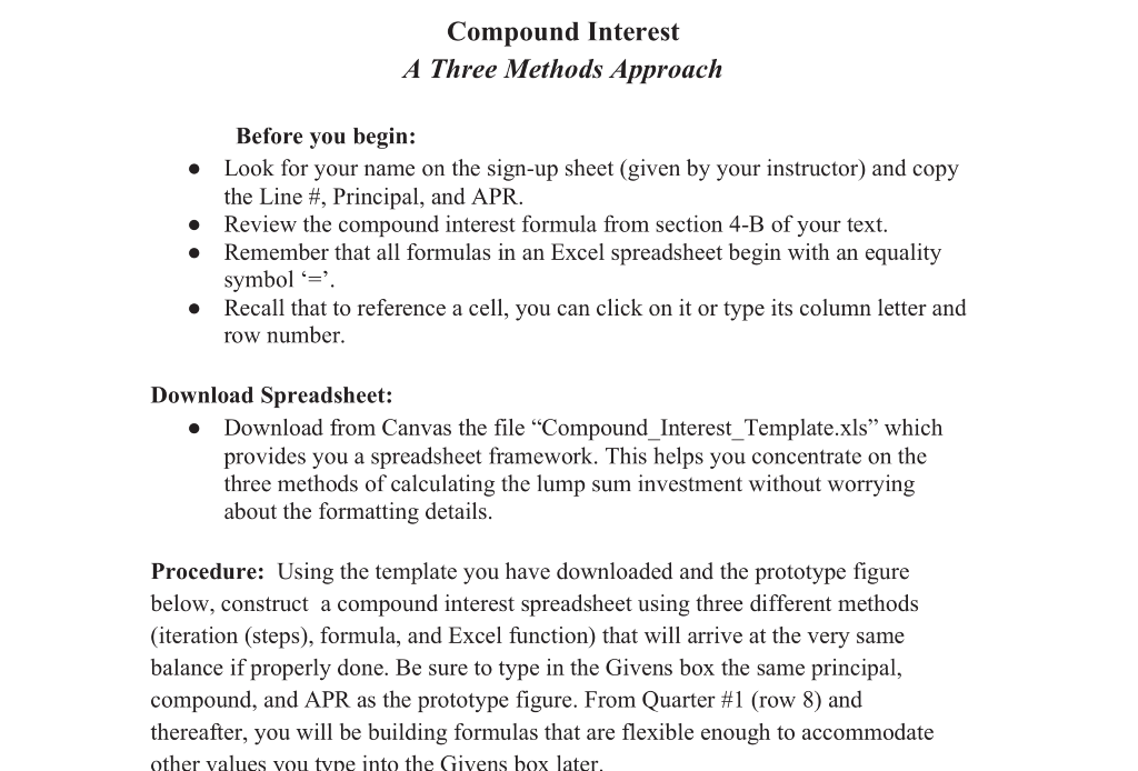  principle. APR 90 5.1% Compound Interest A Three Methods Approach .