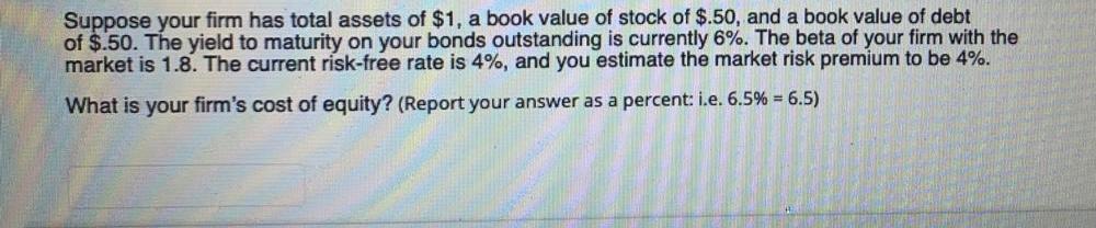 Beta 10% 6% 5% 3% 1.7 0.6 Suppose Firm 3 is taking