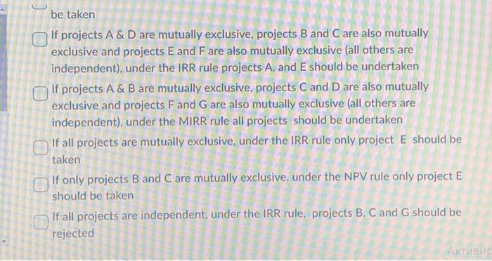 modified internal rate of return. PI= profitability index. The discounting rate (r)