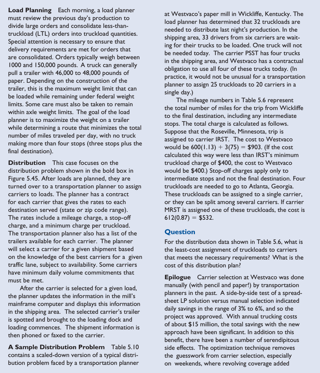 at Westvaco" from Chapter 5 of the textbook. You will receive full