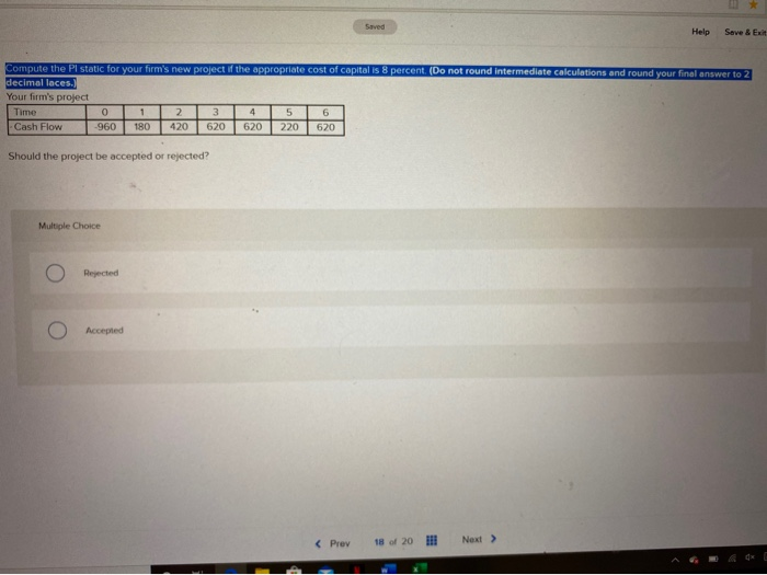 i need help please Help Seve & Compute the Pi Static for