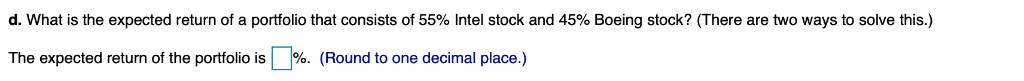 whereas Boeing stock has a beta of 0.99 lf the risk-free interest