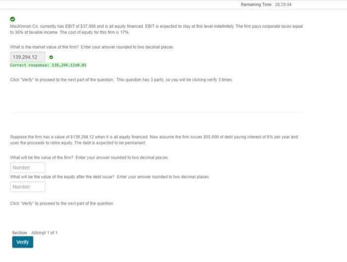  please solve part B Remaining Time: 28 29 04 MacKinnon Co