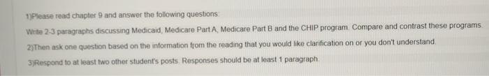  Please read Chapter 9 and answer the following questions Witte 2-3
