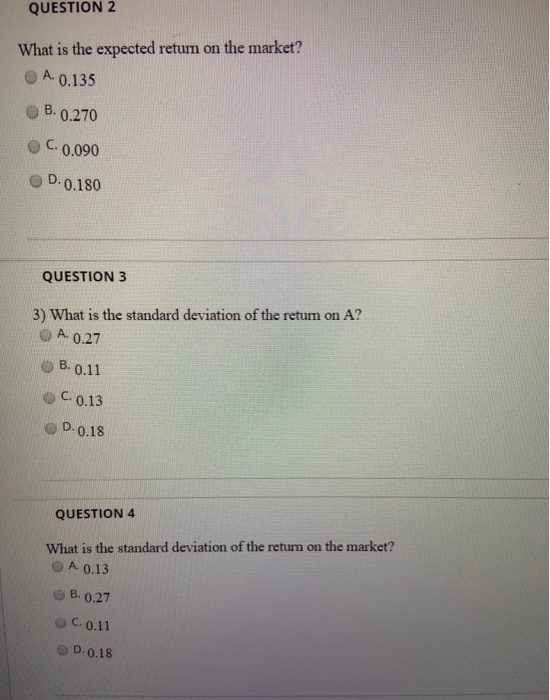 [Q1-10] The following table shows four economic scenarios for next year with