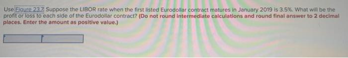  Use Figure 23.7 Suppose the LIBOR rate when the first listed