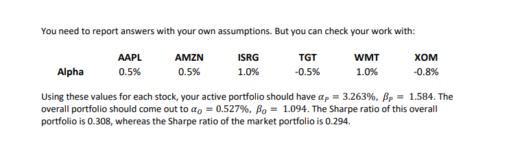a portfolio consisting of individually selected stocks to complement our passive investments.