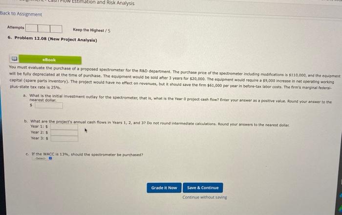  UW Estimation and Risk Analysis Back to Assignment Attempts Keep the