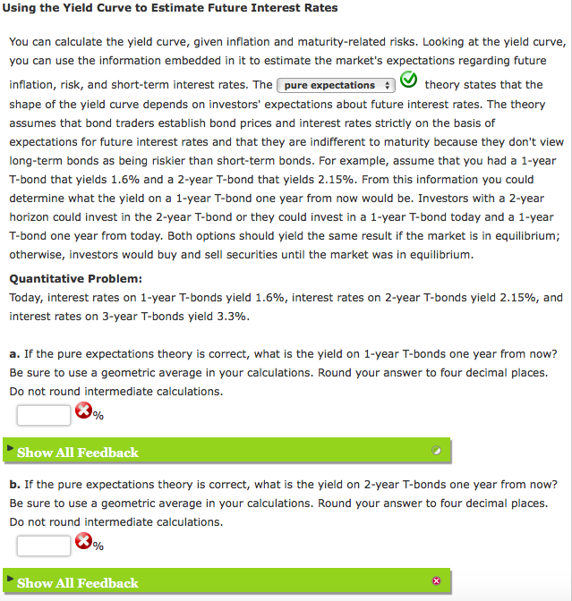  Using the Yield Curve to Estimate Future Interest Rates You can
