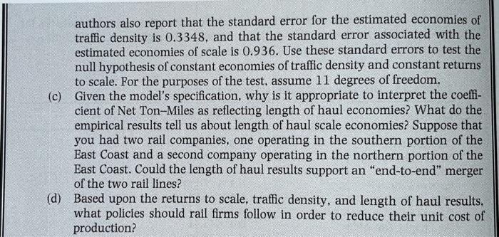 and the explanatory variables included: the level of output, measured as net