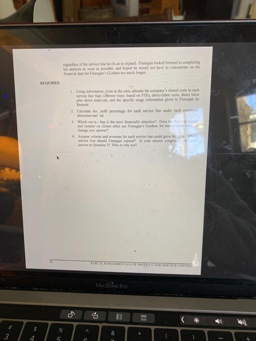 costs, direct labor plus direct materials, and the specific usage information given