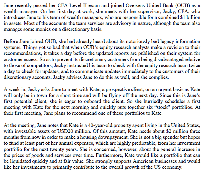  Question 1 Discuss how Kates circumstances will affect her allocation to