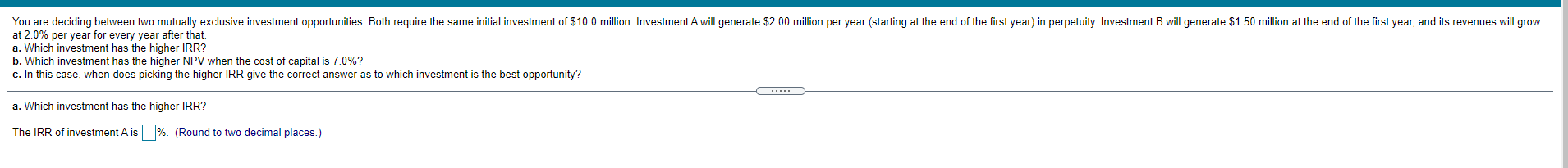 Please help with a guided solution if possible. Thanks You are deciding