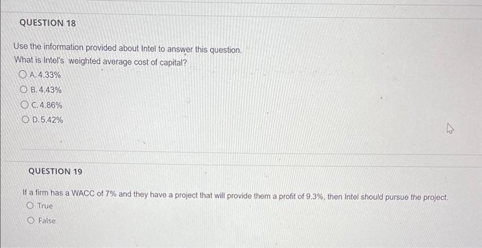 is Intel's cost of common equity using the DCF method? A. 5.31%