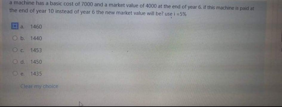 a machine has a basic cost of 7000 and a market