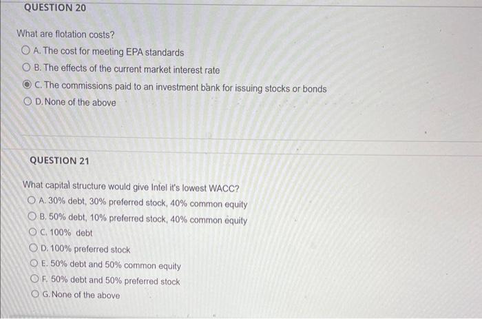 B. 6.09% C. 7.44% D. 8.64% QUESTION 17 Use the information provided