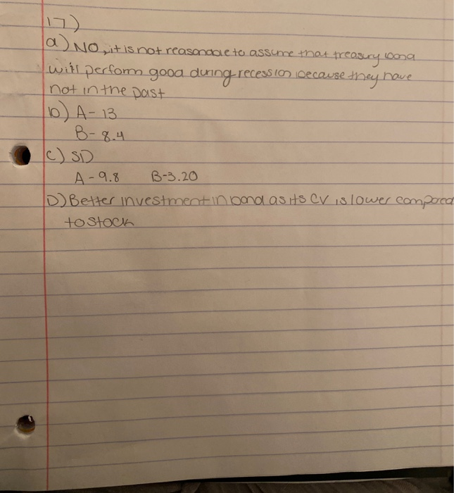 goes out of business Ir a recession hits. Calculate the expected me