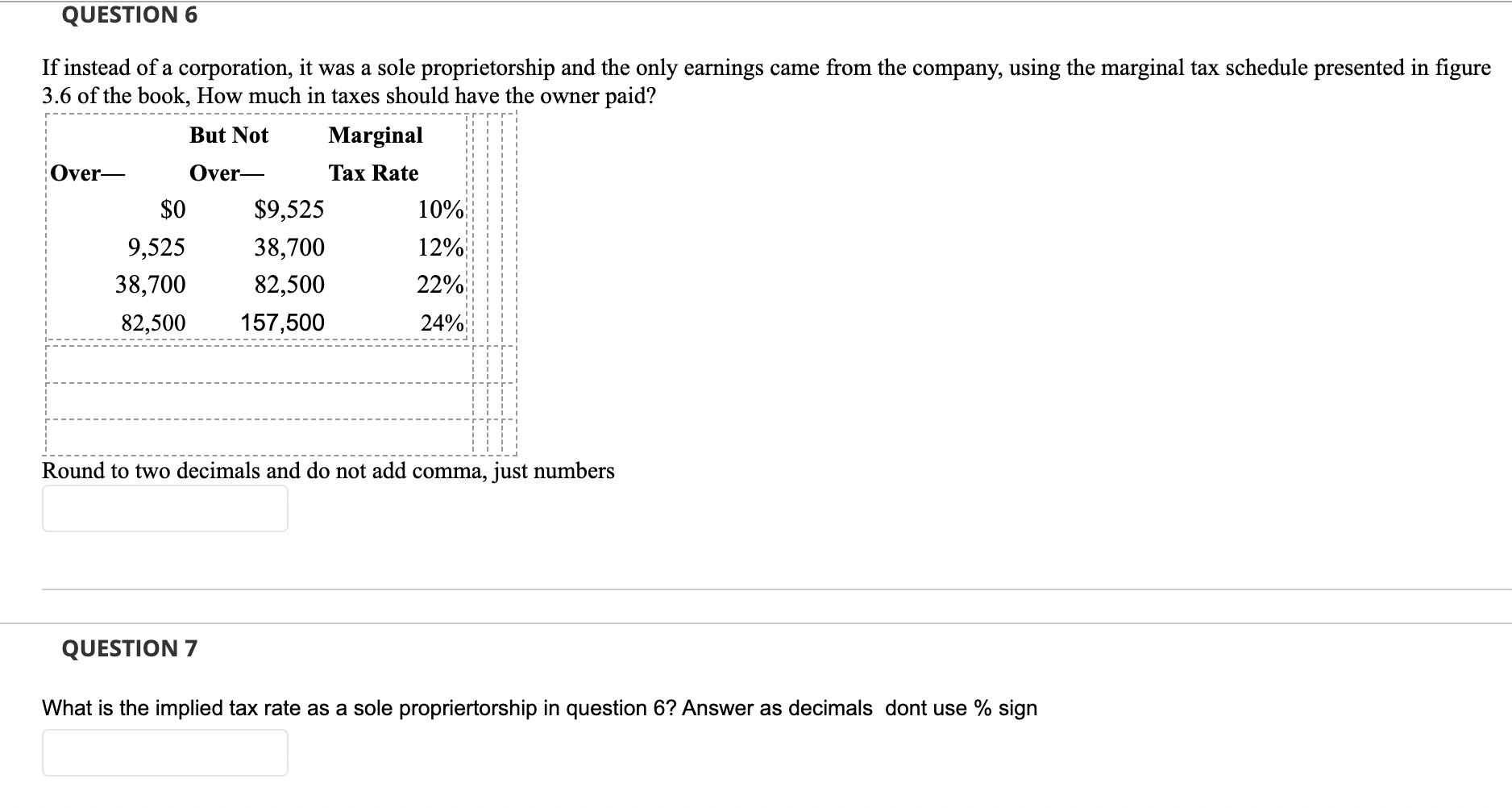 answer Questions 6 & 7 is in Questions 4 & 5 (they
