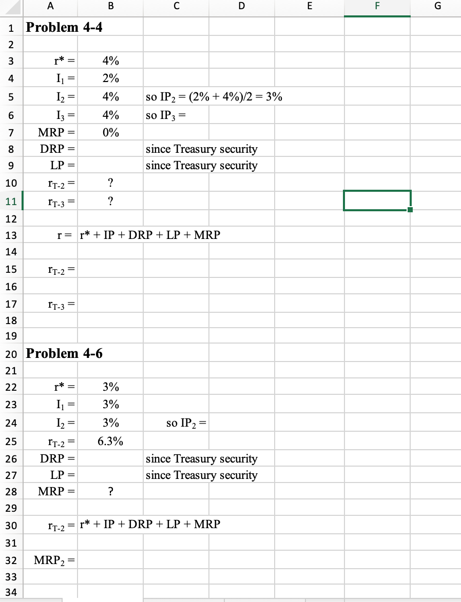 FIN3310: INTERMEDIATE FINANCIAL ANALYSIS SPREADSHEET ASSIGNMENT: Chapter 4 1. Retrieve the file