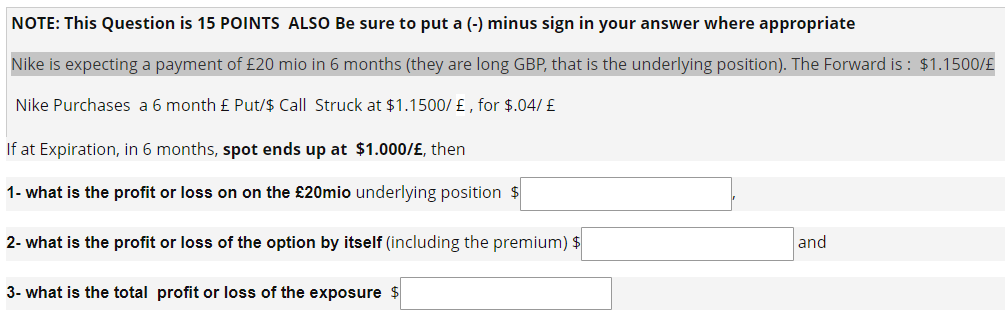 NOTE: This Question is 15 POINTS ALSO Be sure to put