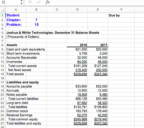 Please provide the formulas required to satisfy each empty yellow box not