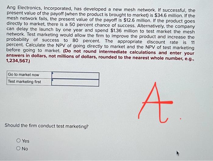  please answer question 1 part A and B Ang Electronics, Incorporated,